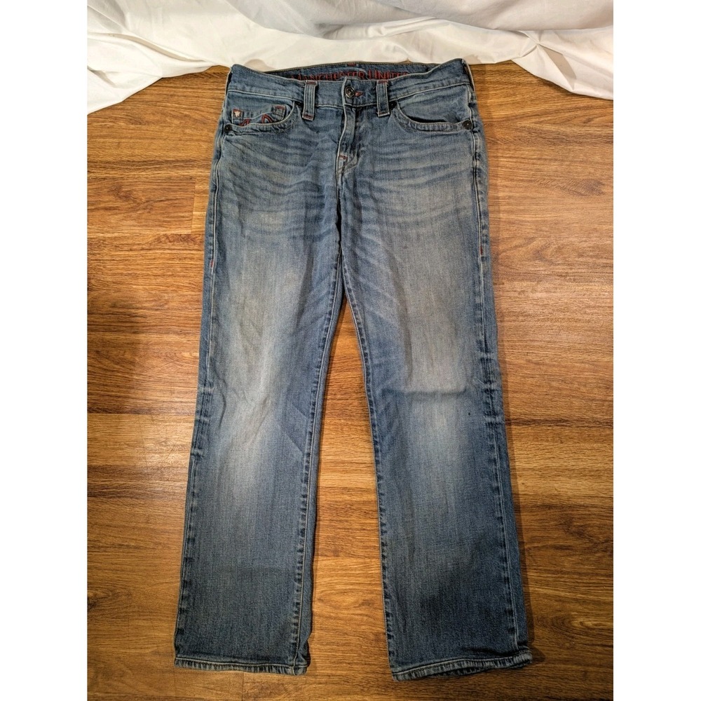True Religion X Manchester United Size 31 Embroidered Jeans